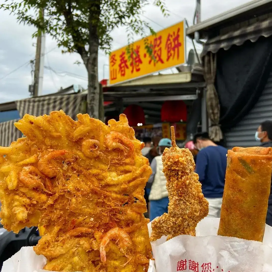 宜蘭銅板美食 必推冬山春捲蝦餅
